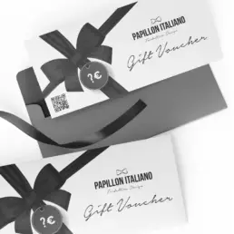 Gift Card Voucher Papillon italiano farfallino design made in italy fatto in italia accessorio uomo sartoriale moda uomo fashion donna regalo